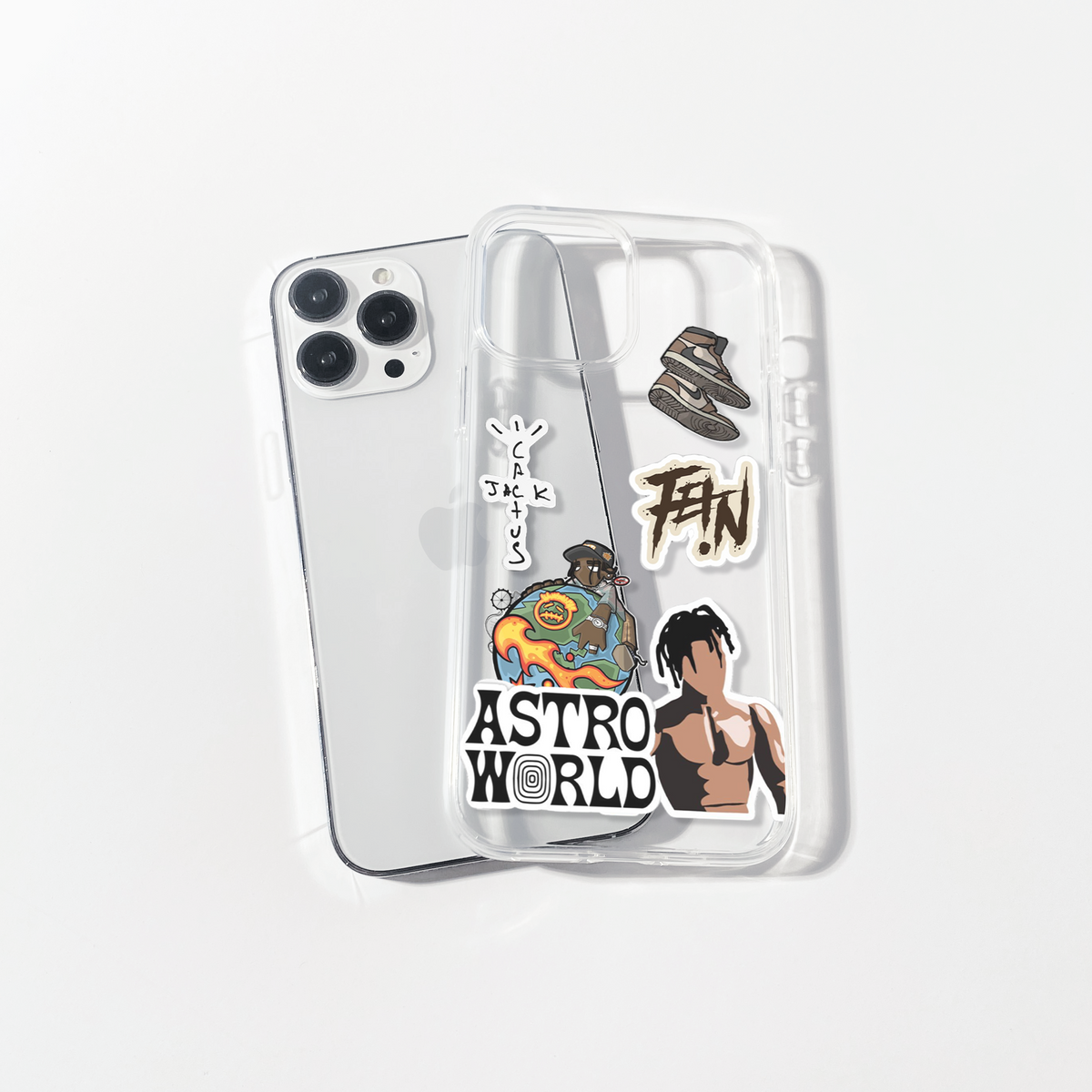 Astro World Silicone Clear Case