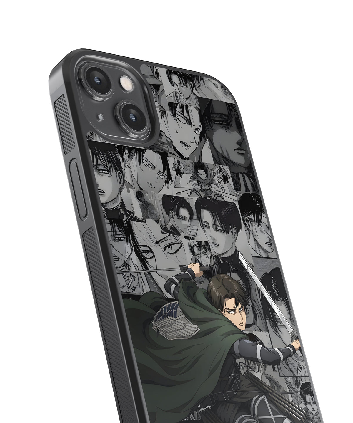 AOT Levi Aesthetic Anime Glass Phone Case Cover