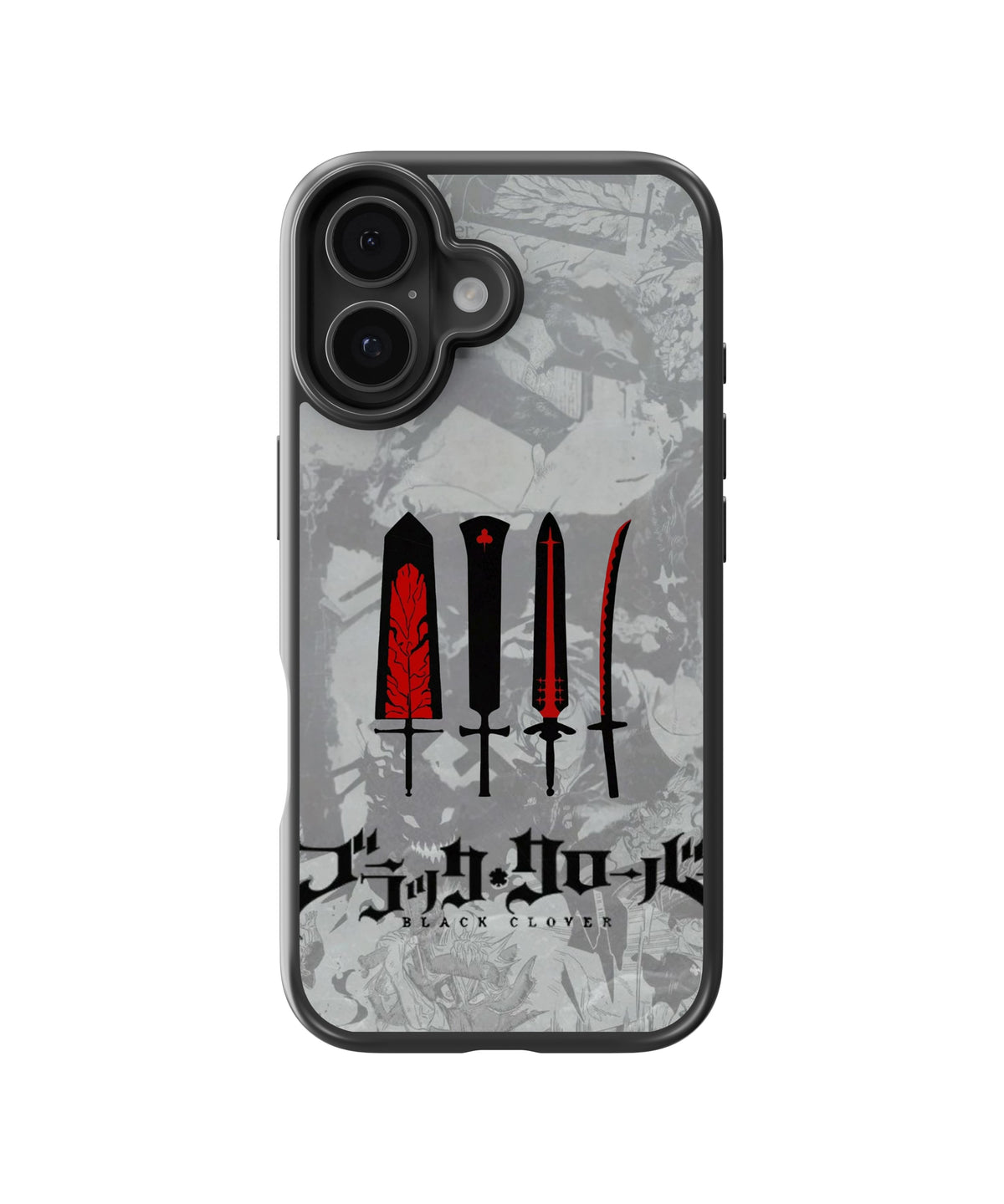Black Clover Swords Anime Glass Phone Case Cover