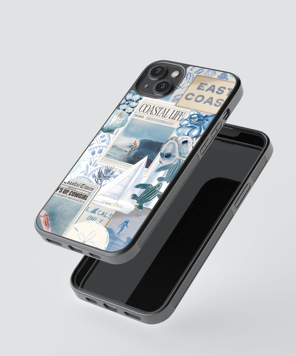 Blue Harbor Beach Glass Phone Case Cover