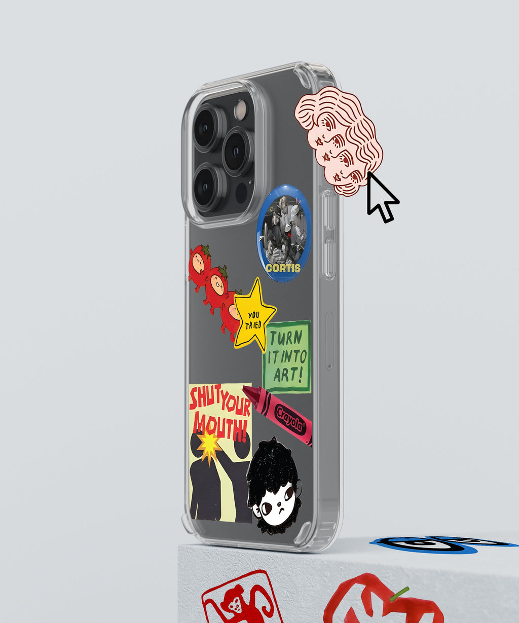 Customizable Silicone Sticker Case