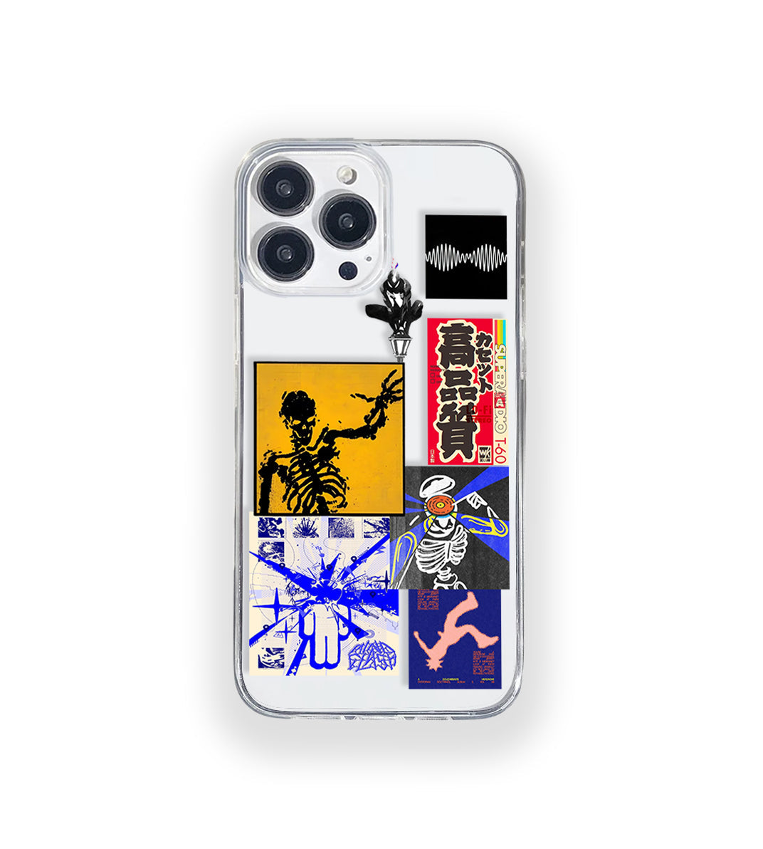 Cyber Ruin Aesthetic Silicone Clear Case