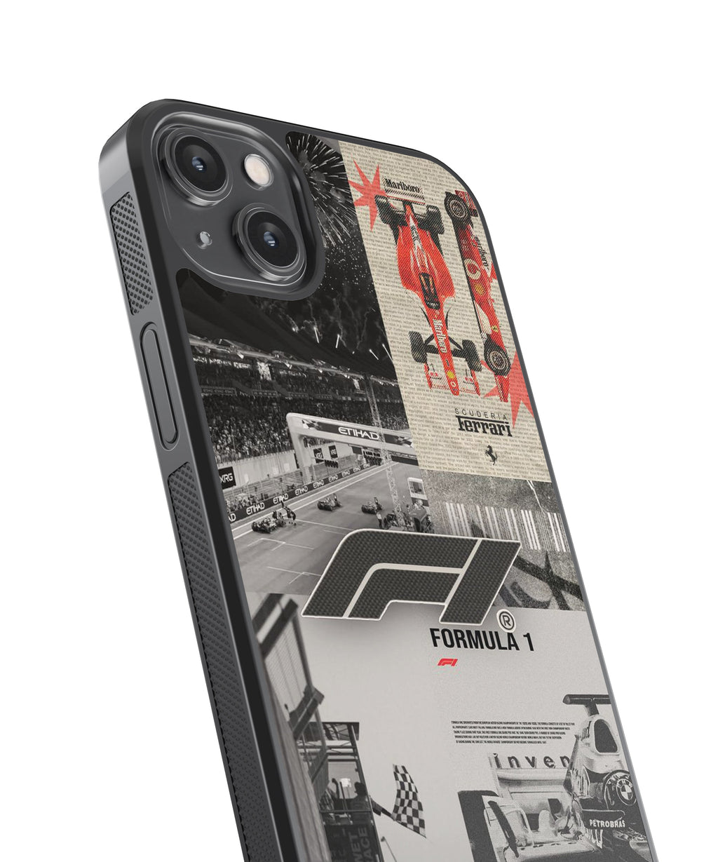 F1 Ferrari Cars Glass Phone Case Cover