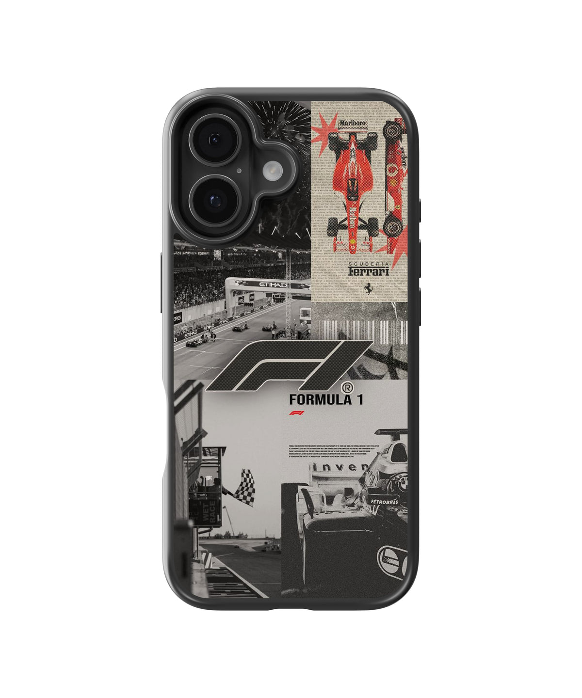 F1 Ferrari Cars Glass Phone Case Cover