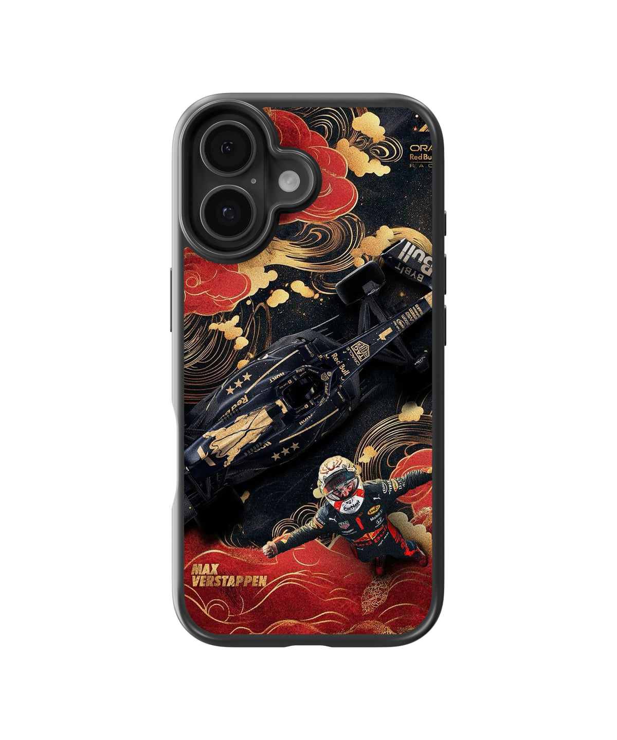 F1 Verstappen Car Glass Phone Case Cover