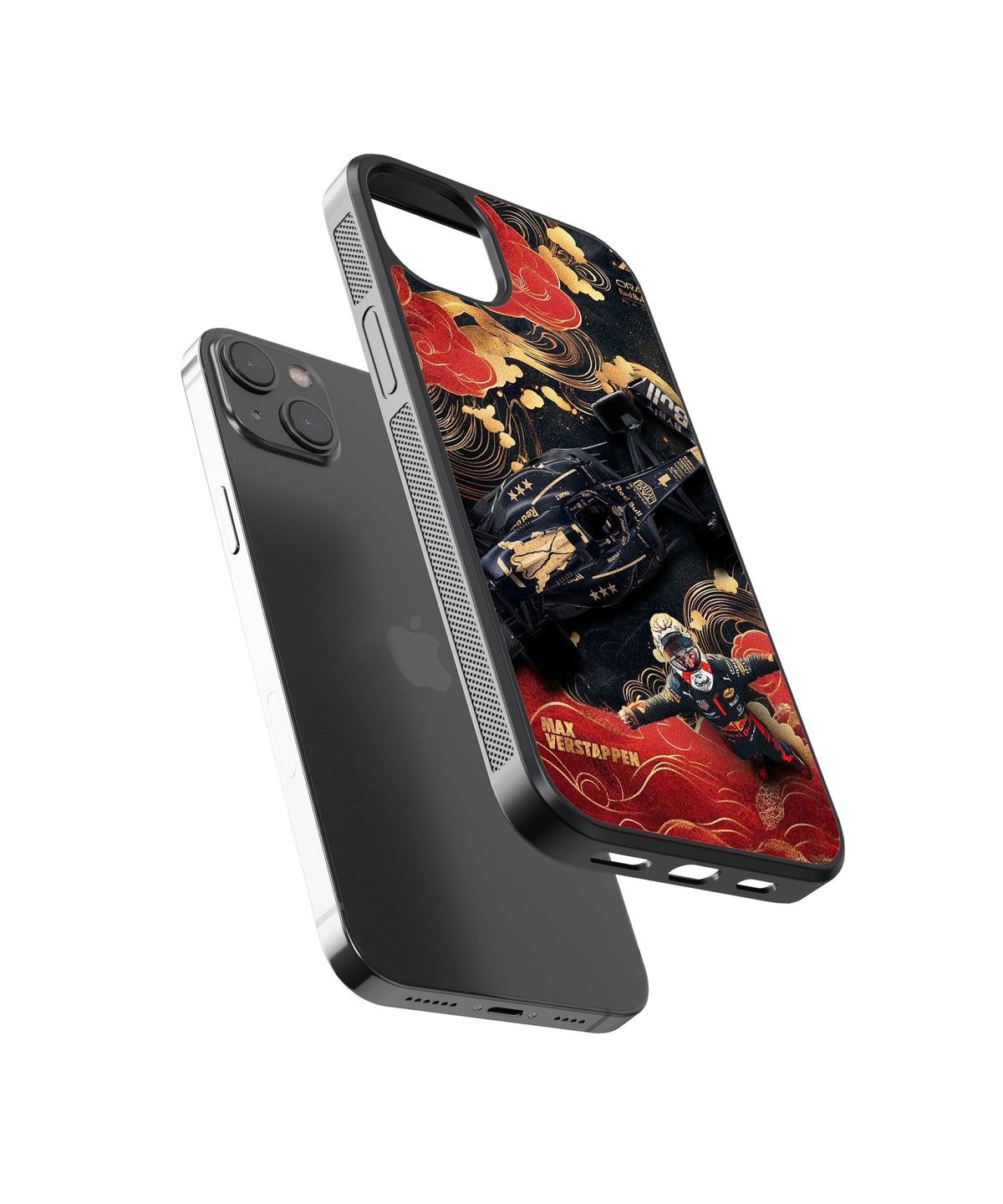 F1 Verstappen Car Glass Phone Case Cover