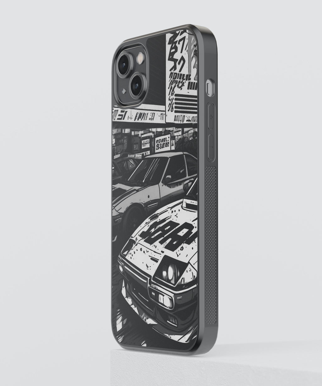 Face Off Cars Glass Phone Case Cover