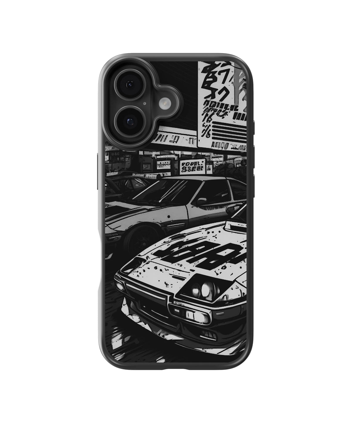 Face Off Cars Glass Phone Case Cover