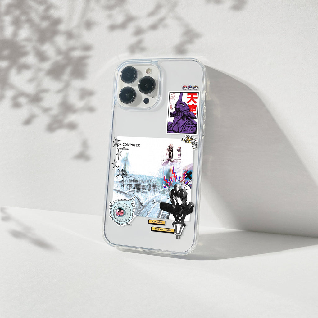 Glitch State Silicone Clear Case