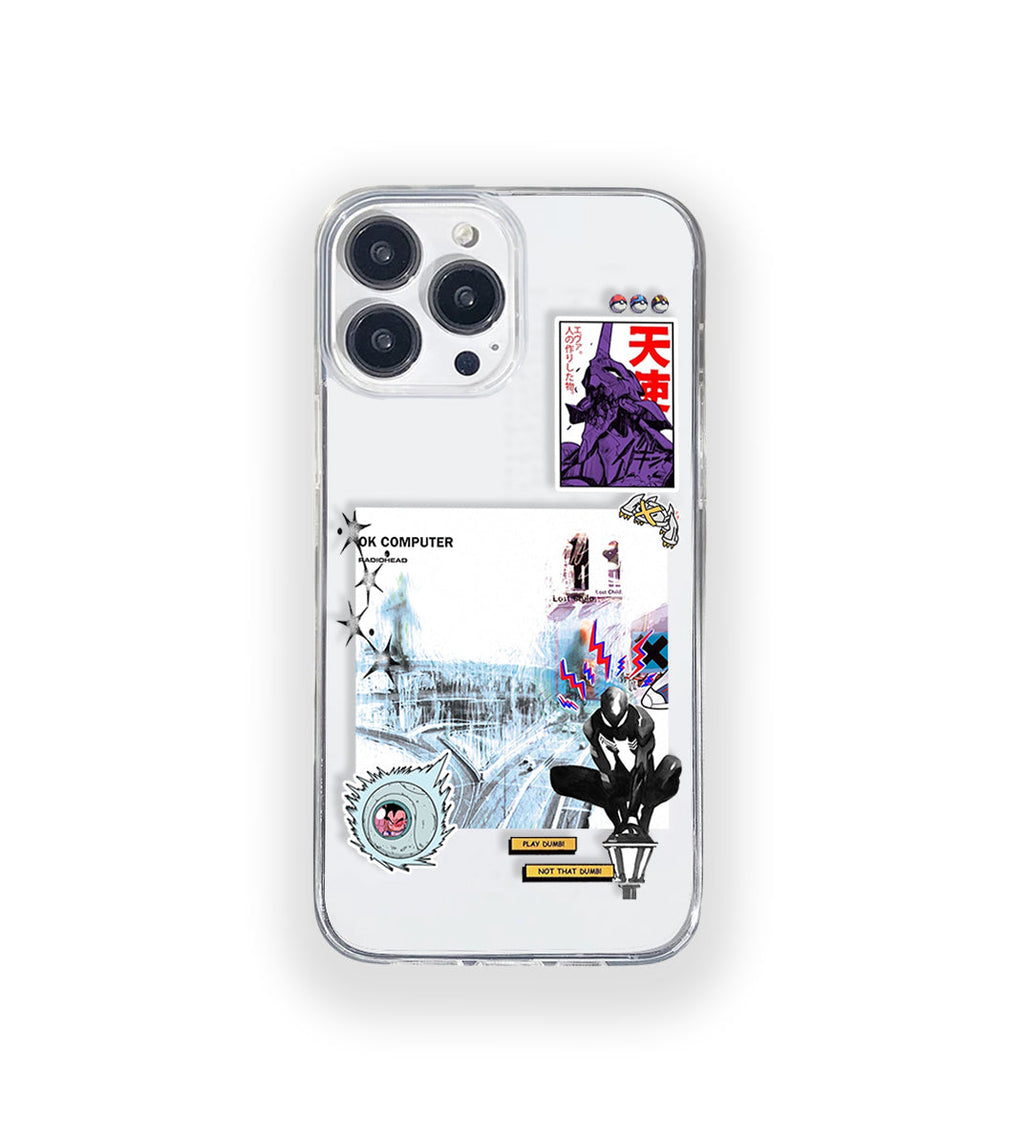 Glitch State Silicone Clear Case