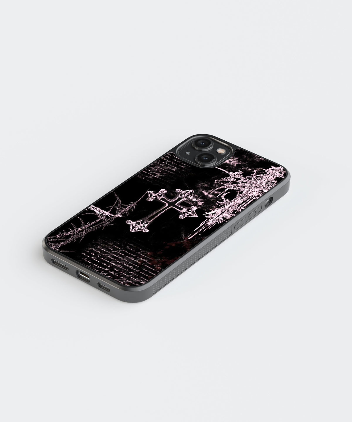 Gothic Cybersigilism Glass Phone Case Cover