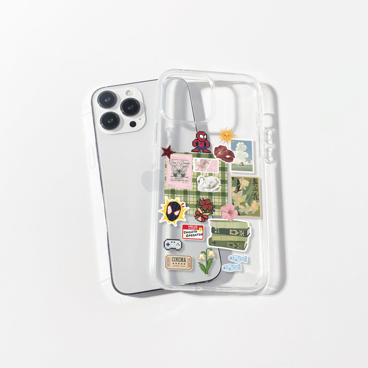 Green Meadow Aesthetic Silicone Clear Case