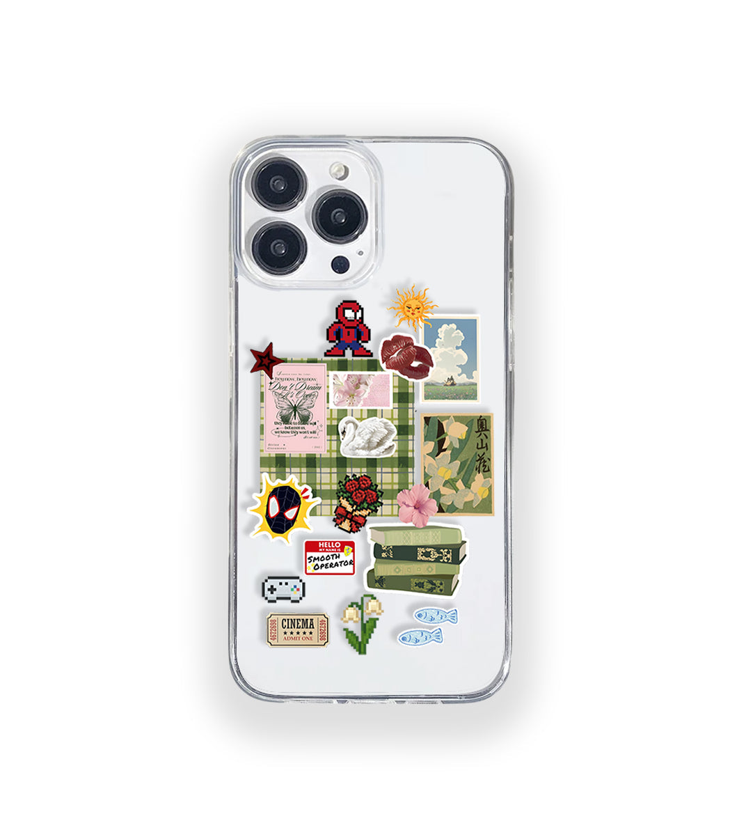 Green Meadow Aesthetic Silicone Clear Case