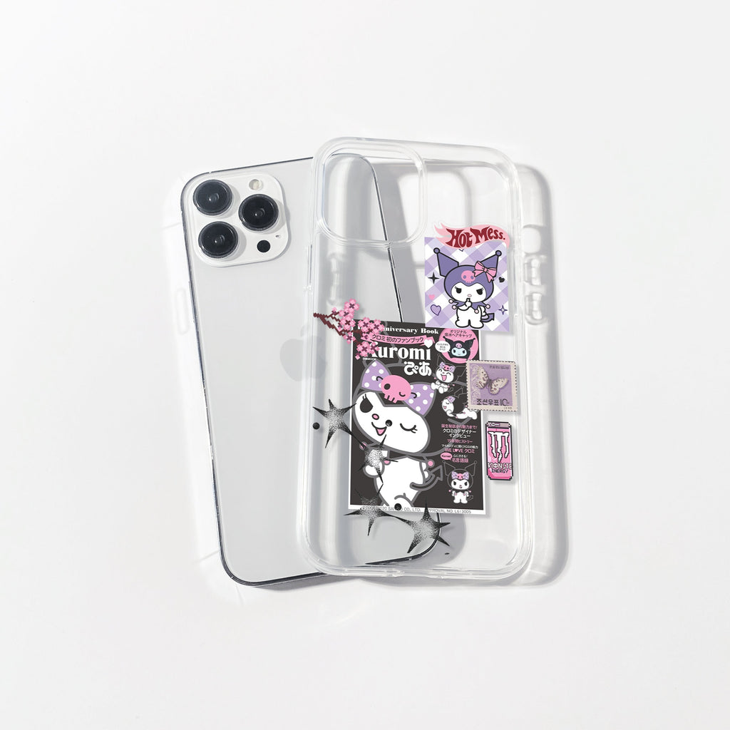 Kuromi Club Silicone Clear Case