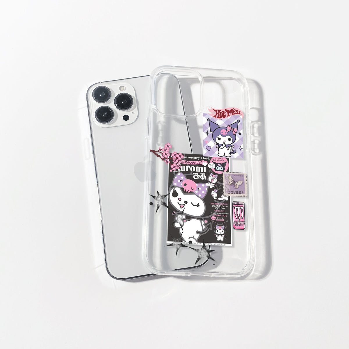 Kuromi Club Silicone Clear Case