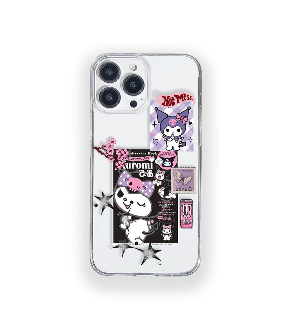 Kuromi Club Silicone Clear Case