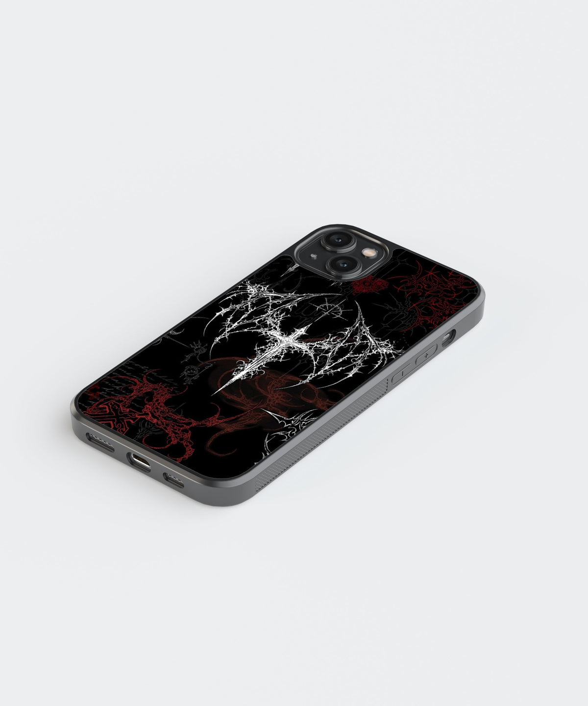 Macabre Cybersigilism Glass Phone Case Cover