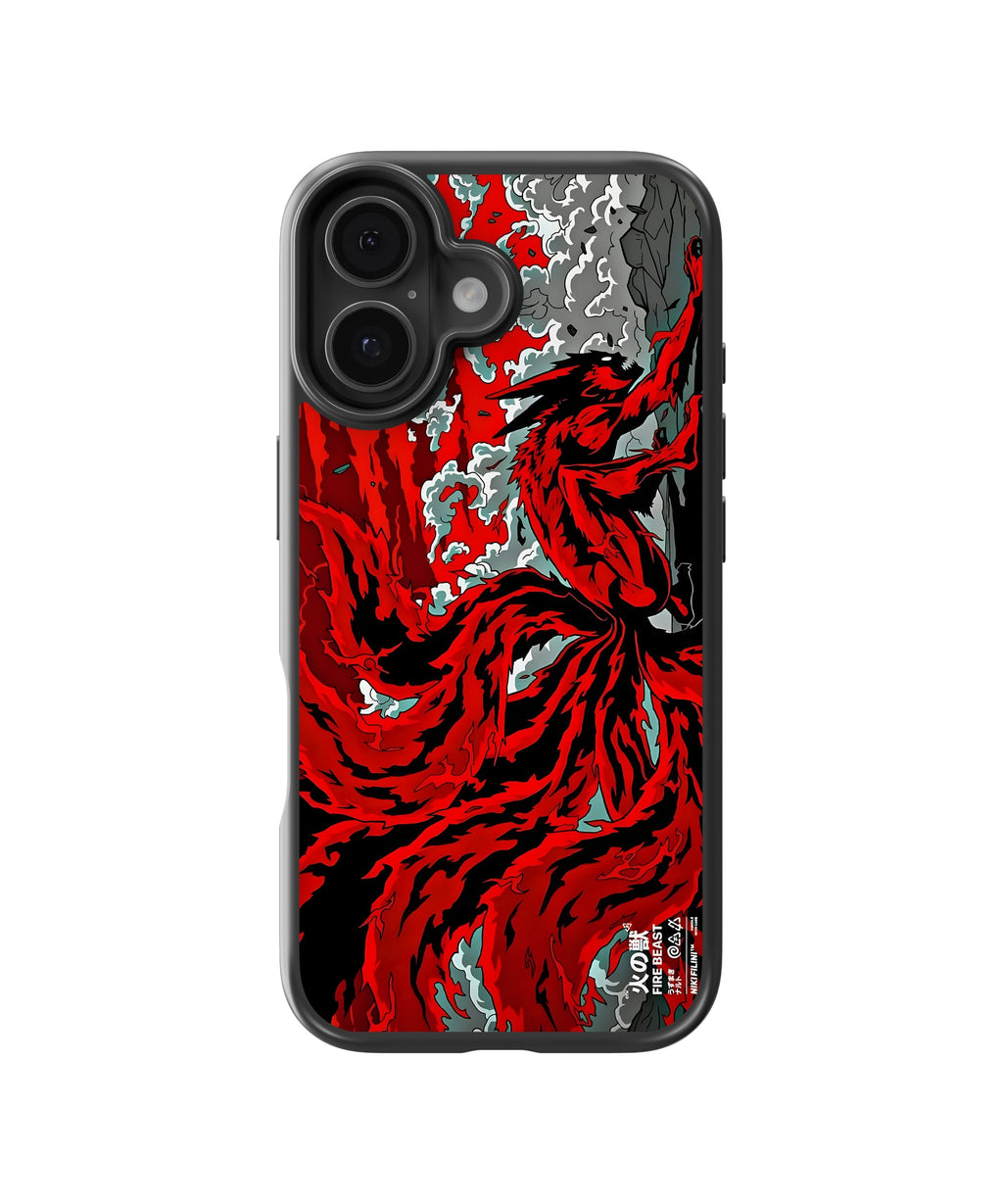 Naruto Nine Tails Anime Glass Phone Case Cover