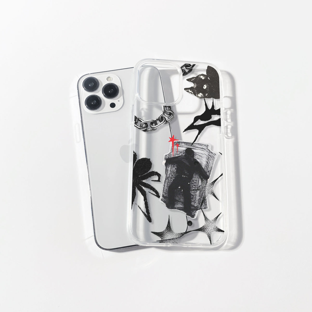 Night Threat Silicone Clear Case