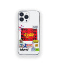 Red Noise Aesthetic Silicone Clear Case