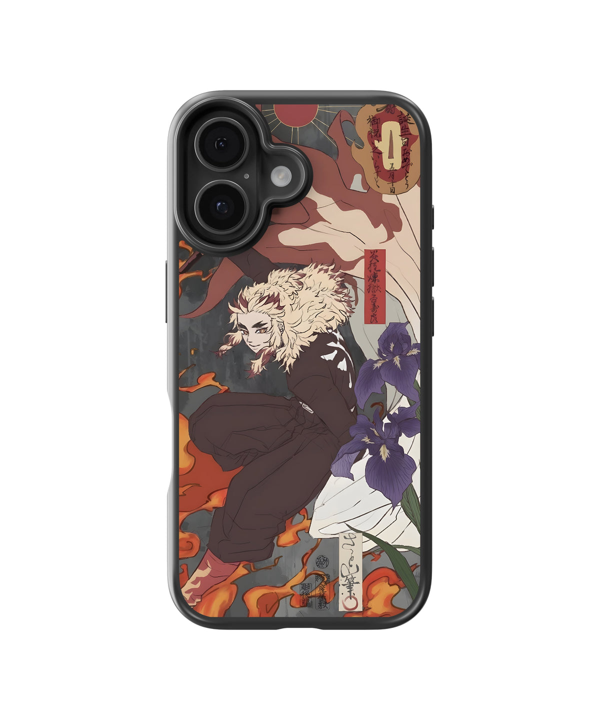 Rengoku Art Anime Glass Phone Case Cover