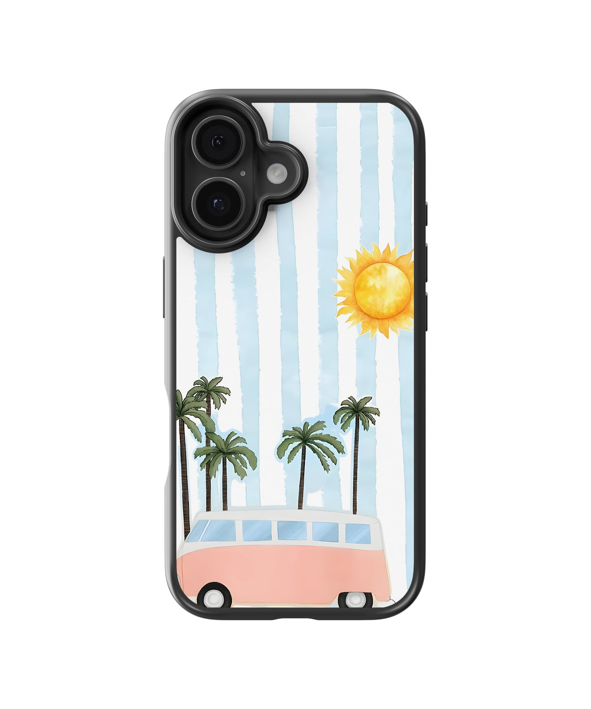 Surf Van Beach Glass Phone Case Cover