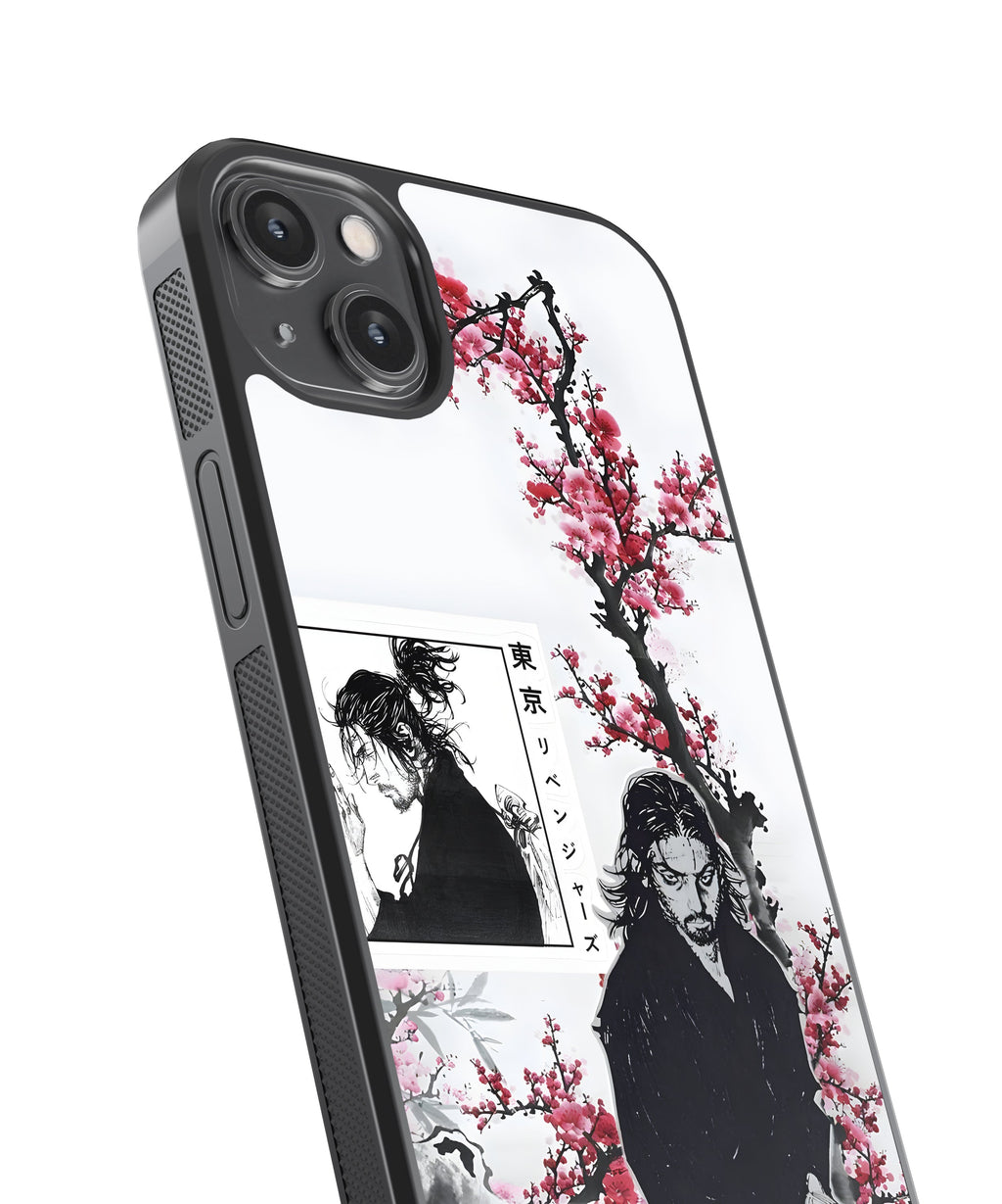 Vagabond Sakura Anime Glass Phone Case Cover