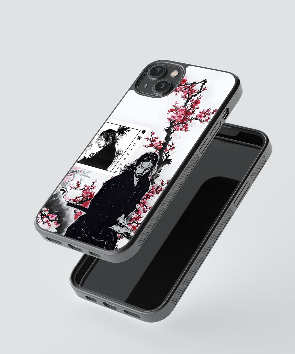 Vagabond Sakura Anime Glass Phone Case Cover
