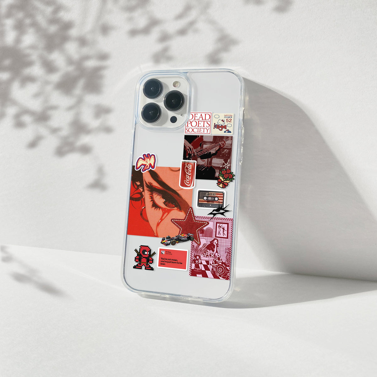 Velvet Rage Aesthetic Silicone Clear Case